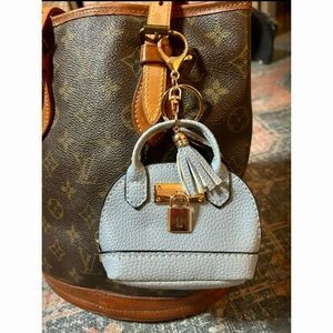 NEW Mini Purse Bag Charm Keychain Micro Pouch Bag Cles Compact Mini Wallet Blue